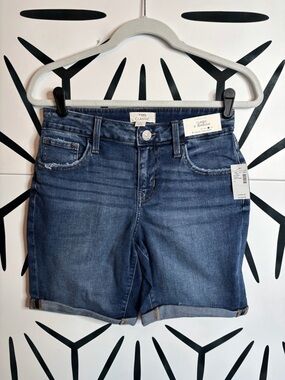 Maurice’s NWT M Jeans Mid-Rise Bermuda Shorts – 8” Inseam – Super Stretch Size 4